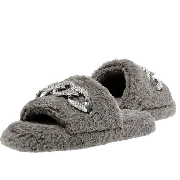 Steve Madden Shylo Slipper Dark Grey 10 M - Picture 1 of 1